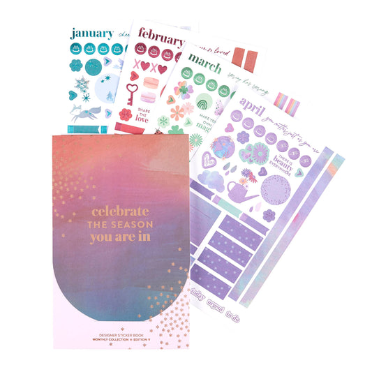 Monthly Themed Sticker Book