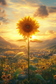 OtterBlotter Designer Custom Notebook - Sunflowers Sentry